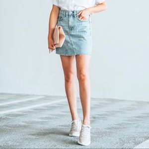 Everlane reconstructed skirt